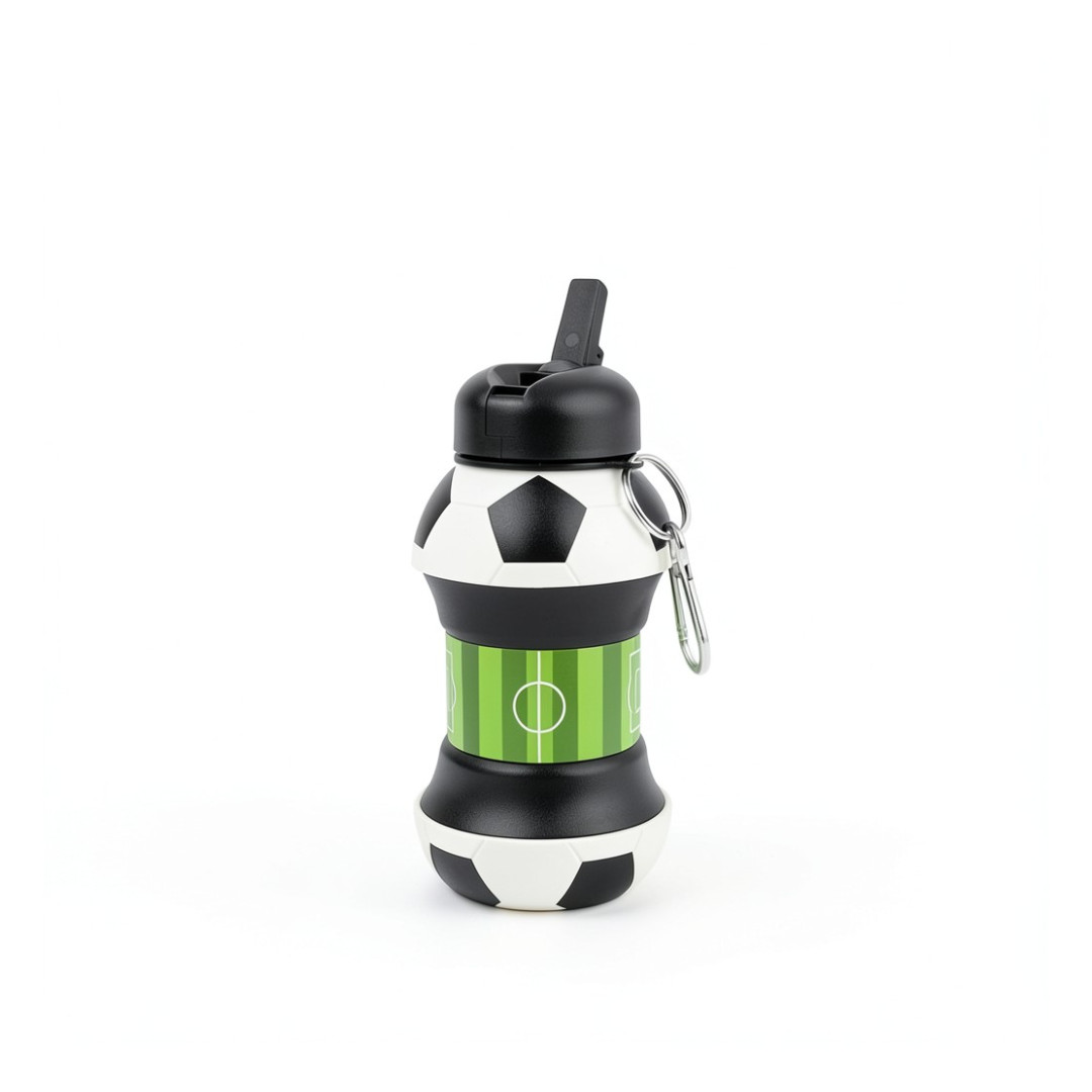 Botella Infantil Plegable De Silicona 550ml Deportes
